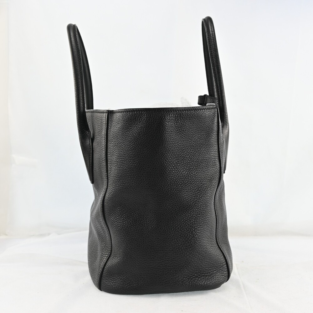 Auth Prada Logos Leather Hand Bag Black #259303P53B - Picture 4 of 15